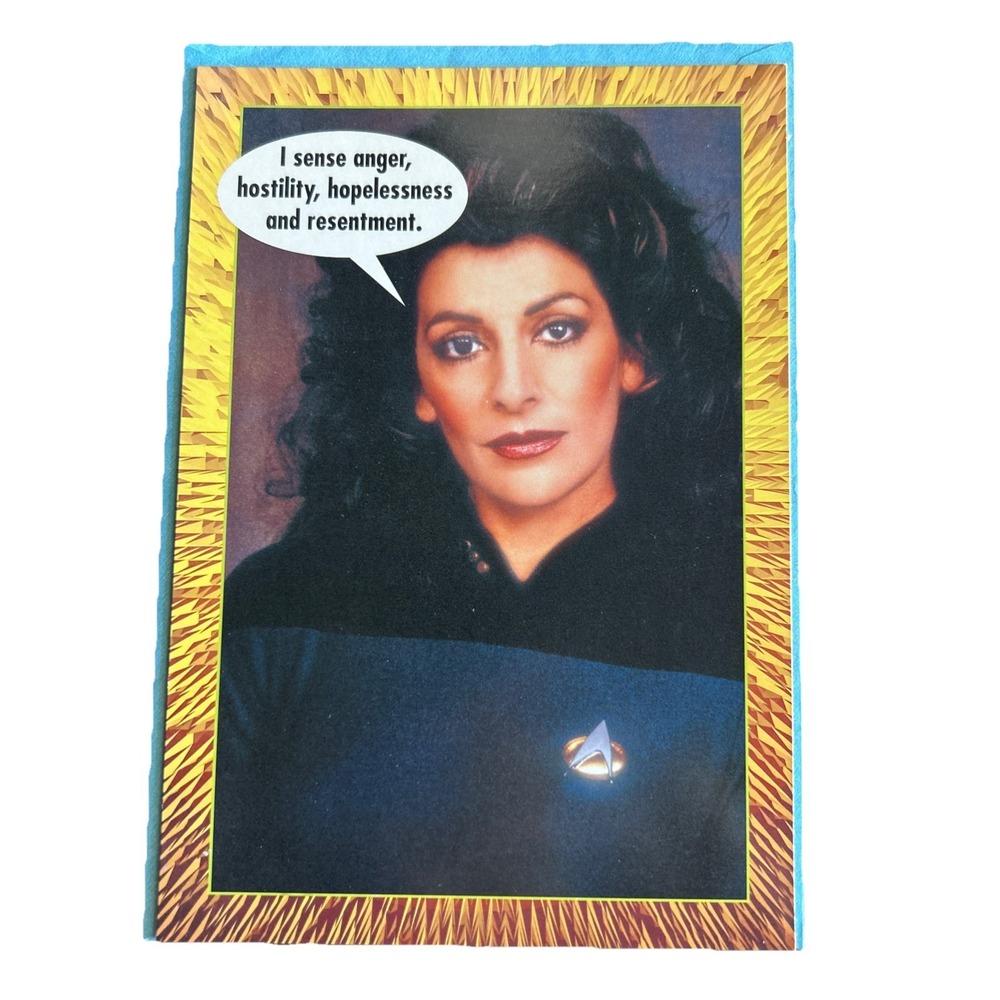 Star Trek Next Generation Shoebox Greeting Hallmark 1994 Birthday Friend